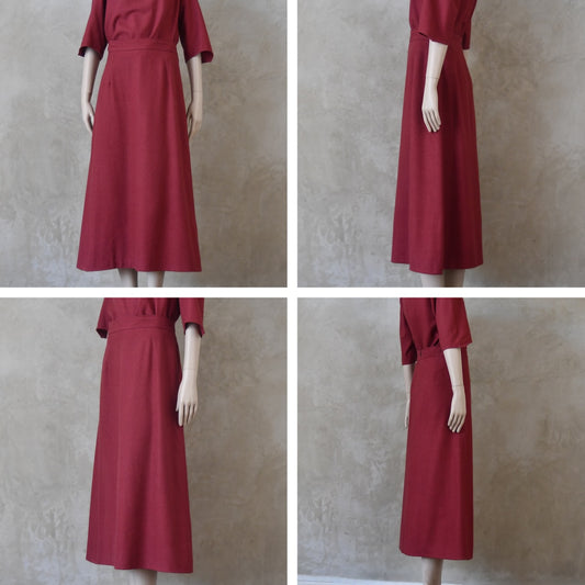 The Waisted A-Line Skirt in Silk Matka