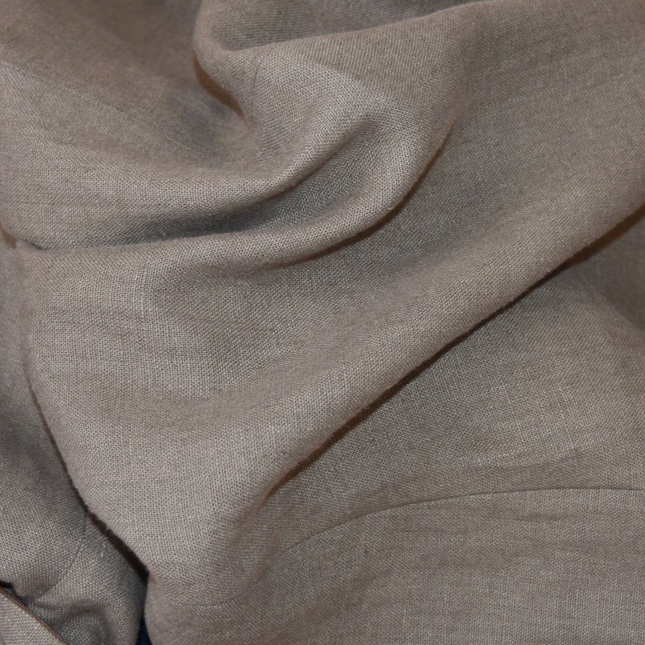The Waisted Dress in Fossil Mid Weight Irish Linen