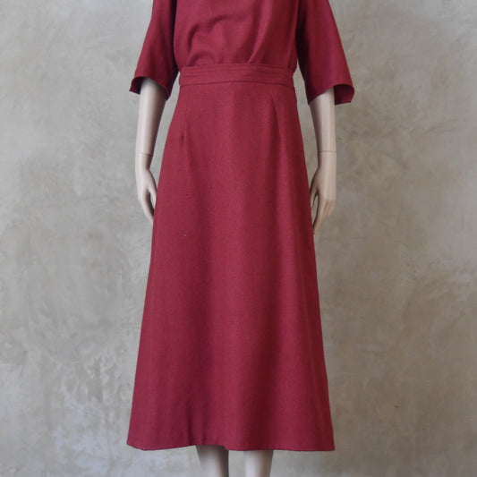 The Waisted A-Line Skirt in Silk Matka