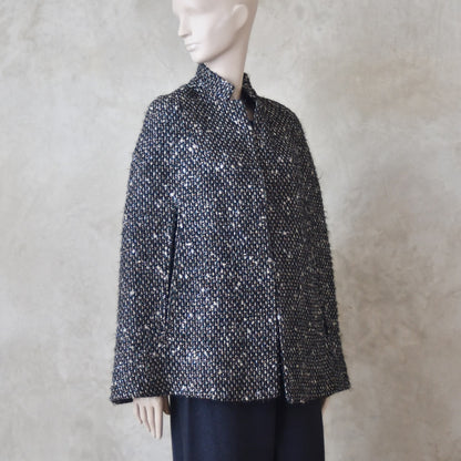 14 – The Clayton Cape in Metallic Linton Tweeds Boucle