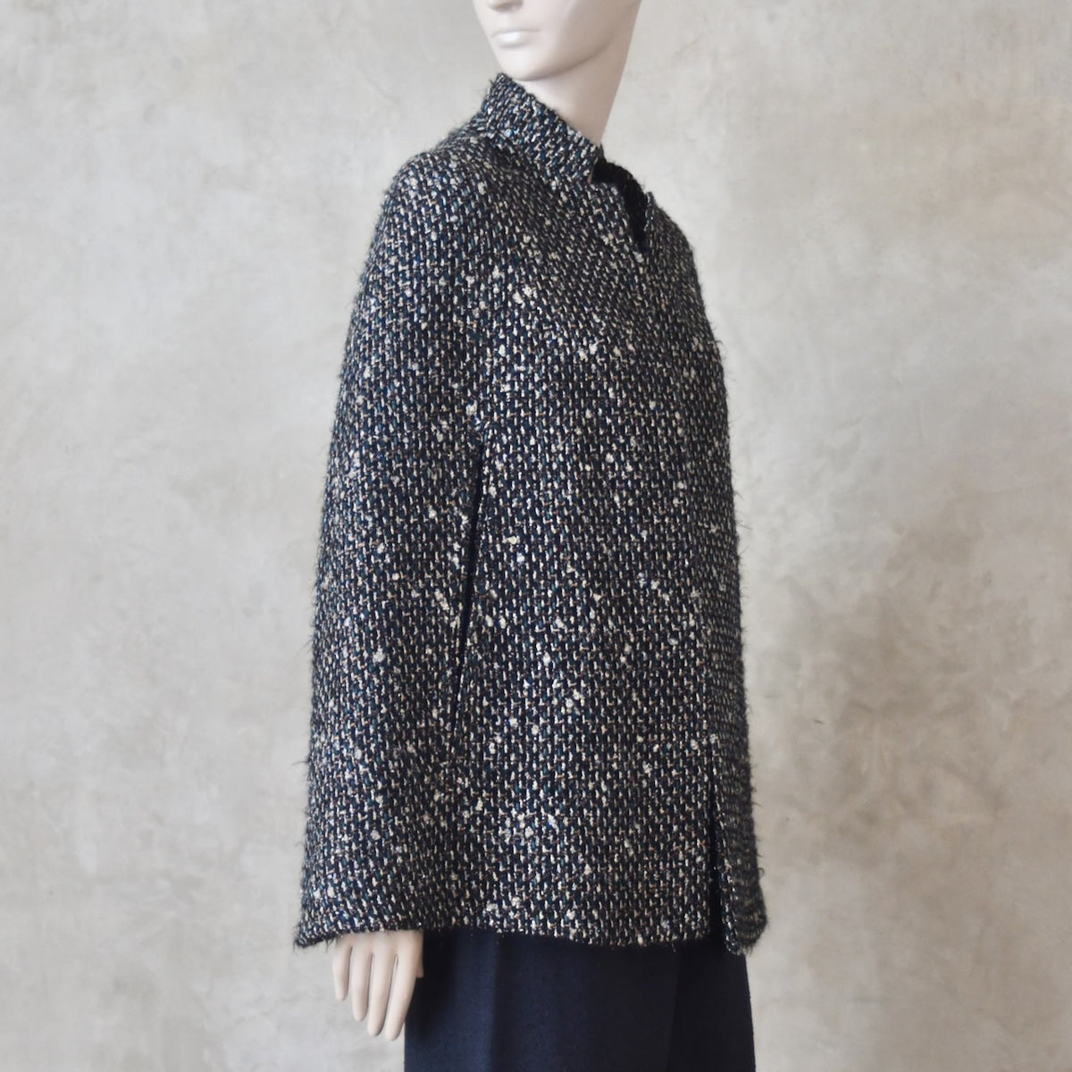 14 – The Clayton Cape in Metallic Linton Tweeds Boucle