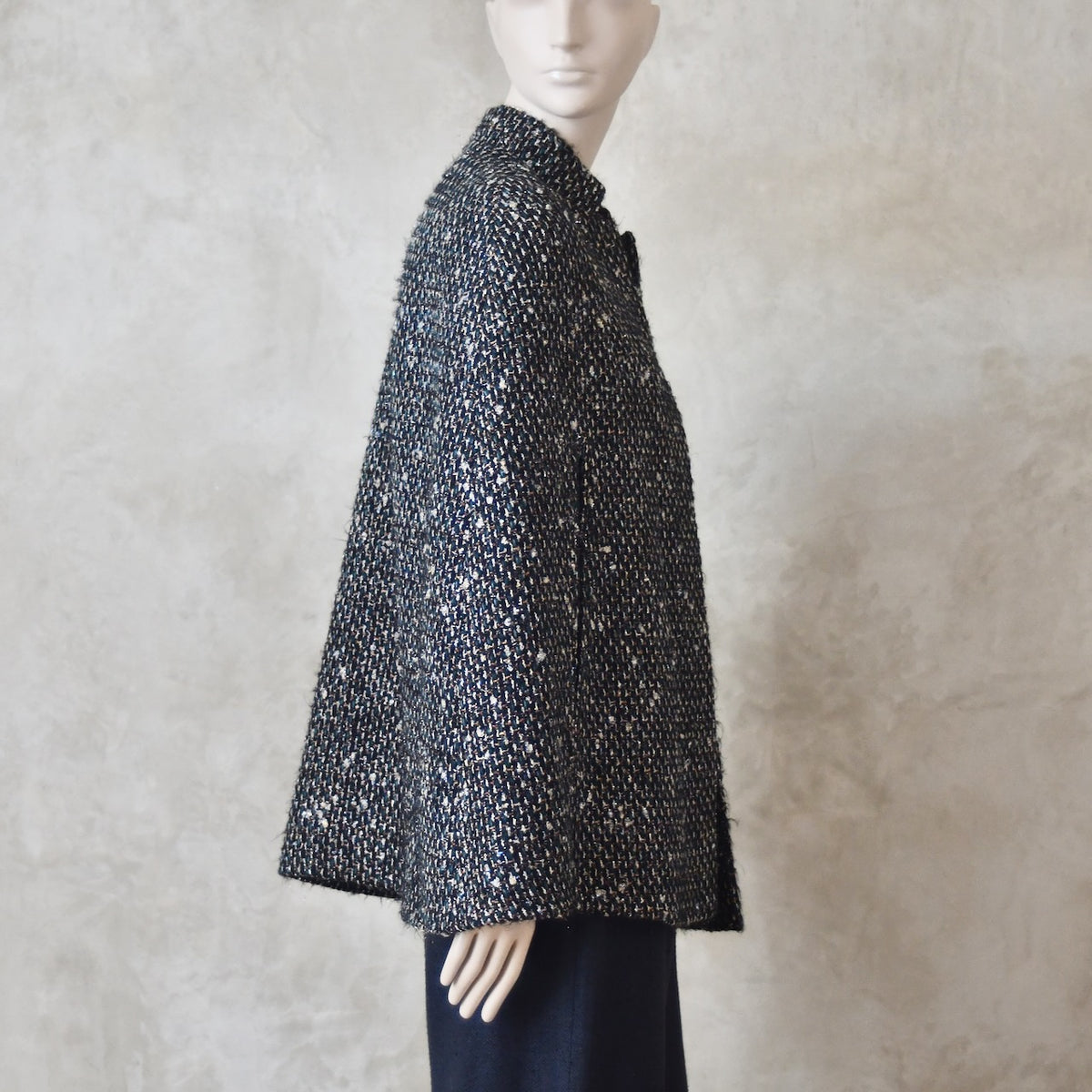 14 – The Clayton Cape in Metallic Linton Tweeds Boucle