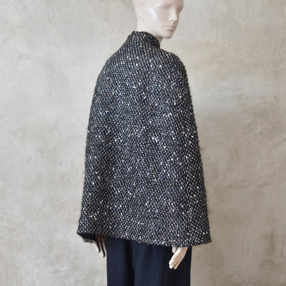 14 – The Clayton Cape in Metallic Linton Tweeds Boucle