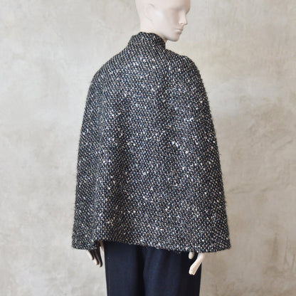 14 – The Clayton Cape in Metallic Linton Tweeds Boucle