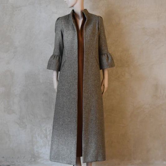 16 – El Brett en tweed Hopsack verde musgo