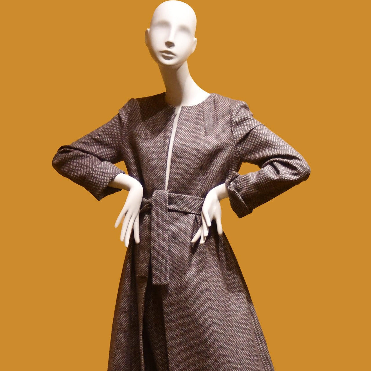 8 – The Downing Coat in Pink Tiger Eye Tweed