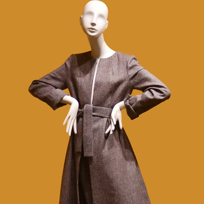 8 – The Downing Coat in Pink Tiger Eye Tweed