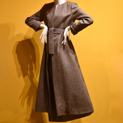 8 – The Downing Coat in Pink Tiger Eye Tweed