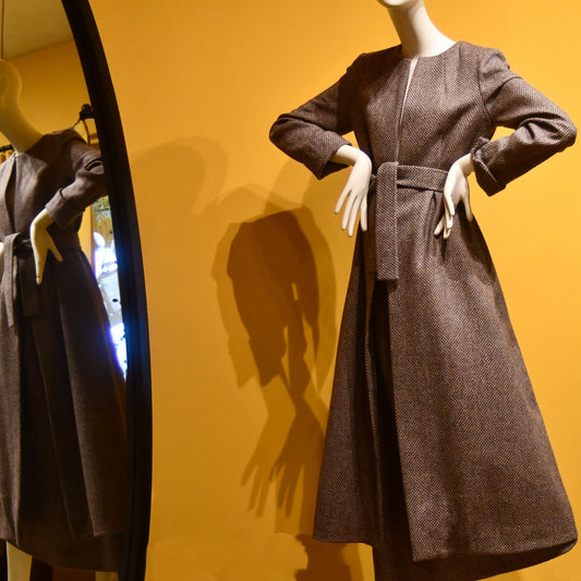 8 – The Downing Coat in Pink Tiger Eye Tweed