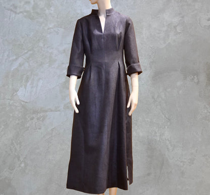 The Waisted Dress in Silk Matka