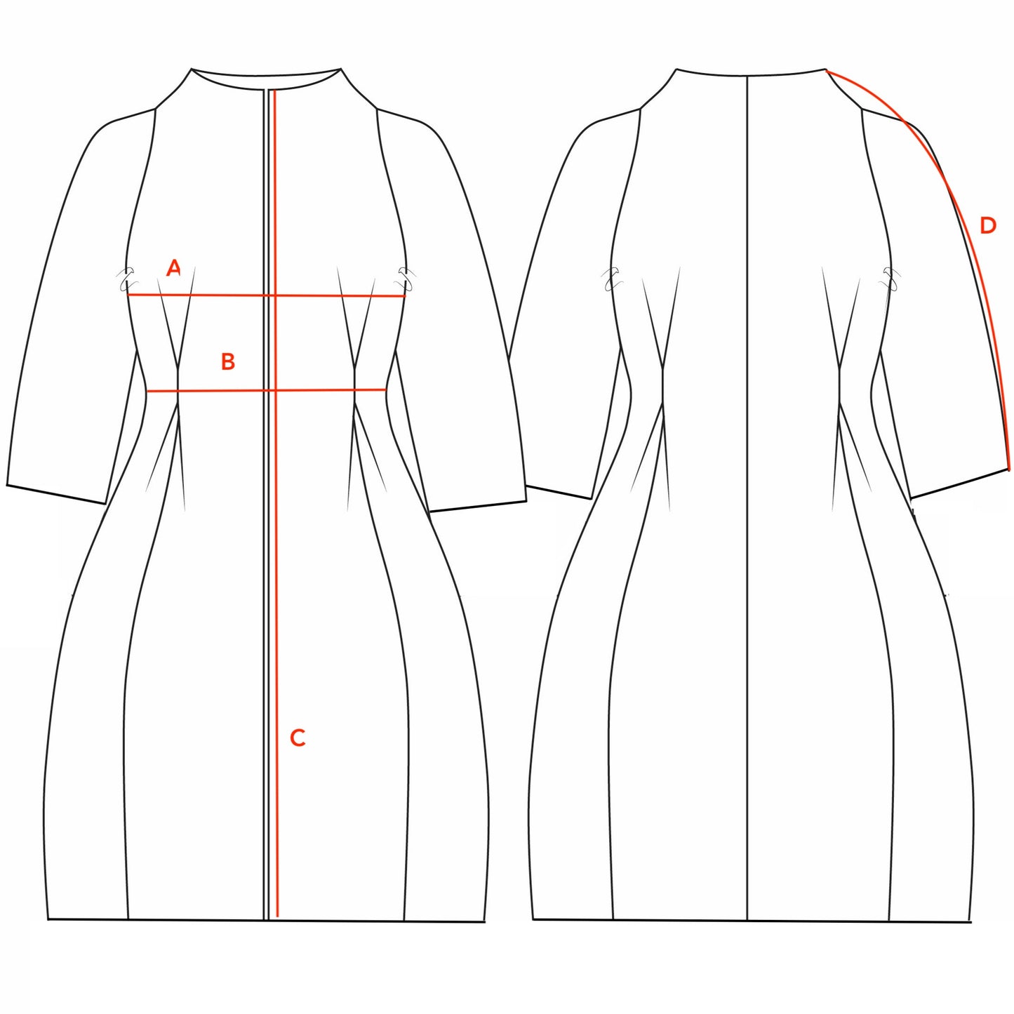 The Frink in Bright Scarlet Merino Flannel