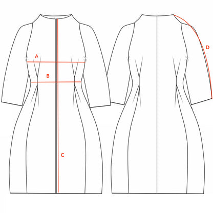 The Frink in Bright Scarlet Merino Flannel