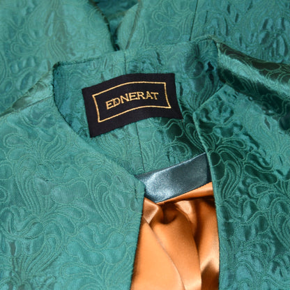 8 - The Ganz Coat in Emerald Flower Brocade