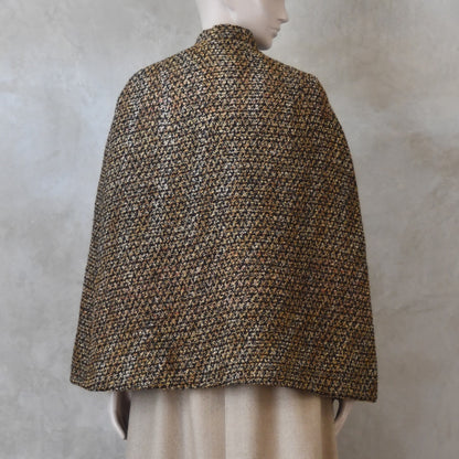 8 – The Clayton Cape in Golden Linton Tweeds Boucle