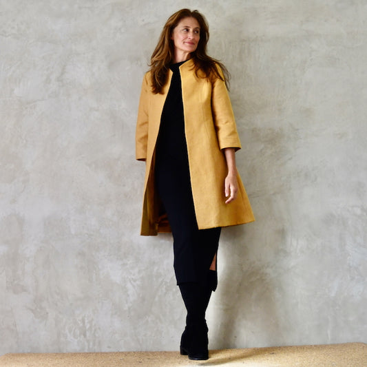 8 – The Ganz Coat in Gold Weave Brocade