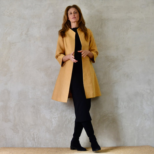 8 – The Ganz Coat in Gold Weave Brocade