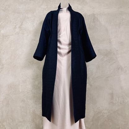 10 – The Long Frink in Dark Navy Bubble Brocade