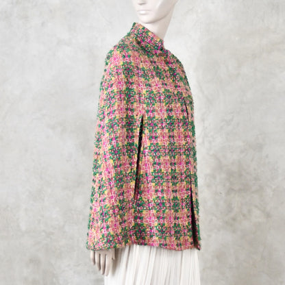 8 – The Clayton Cape in Multicoloured Linton Tweeds Boucle