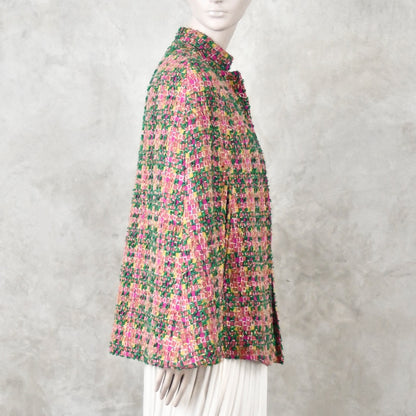 8 – The Clayton Cape in Multicoloured Linton Tweeds Boucle