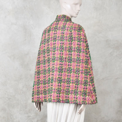 8 – The Clayton Cape in Multicoloured Linton Tweeds Boucle