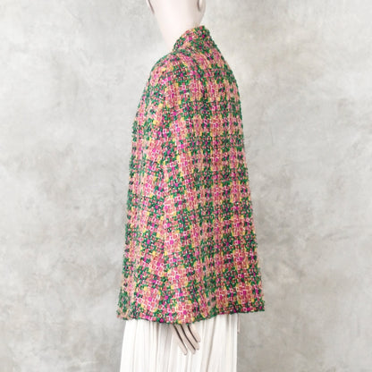 8 – The Clayton Cape in Multicoloured Linton Tweeds Boucle