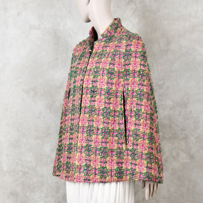 8 – The Clayton Cape in Multicoloured Linton Tweeds Boucle