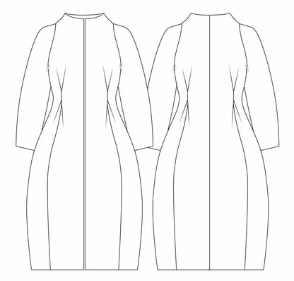 The Long Frink in Small Brown Check Lovat Tweed