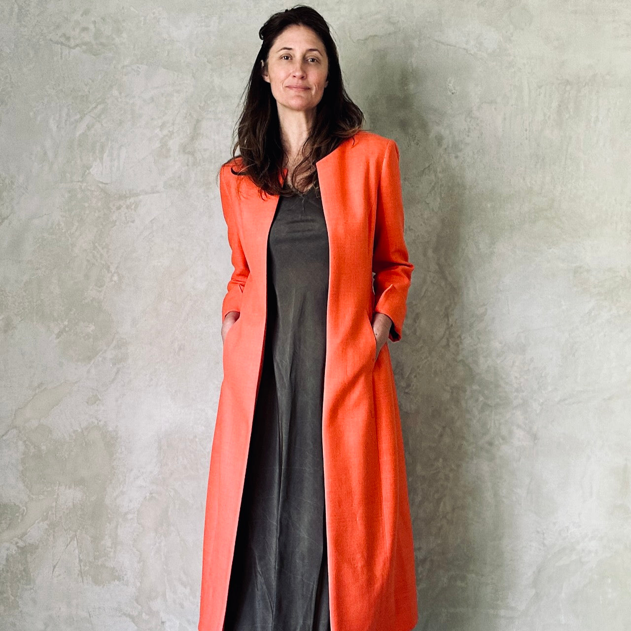 The Biffin Coat in Silk Matka