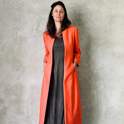 The Biffin Coat in Silk Matka