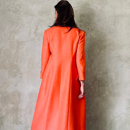 The Biffin Coat in Silk Matka