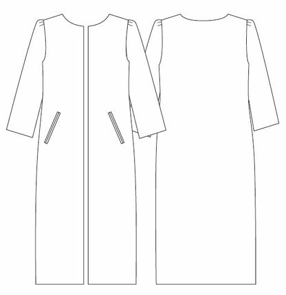 8 - The Nicholson Coat in Red Orange Bouclé