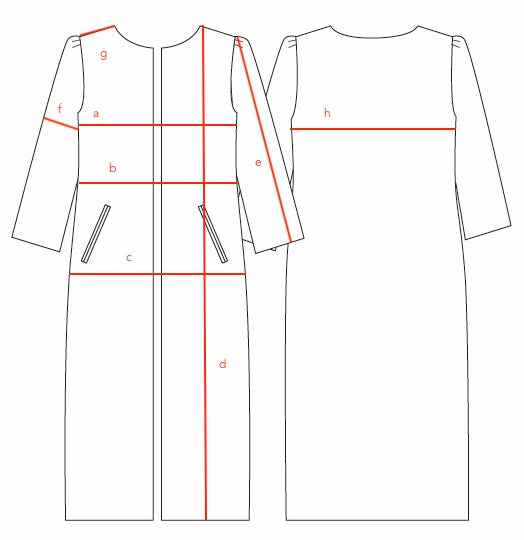 8 - The Nicholson Coat in Red Orange Bouclé