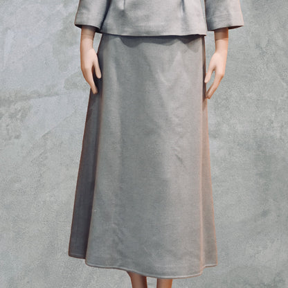 Blue Tailored Skirt Suit – Skirt Front View