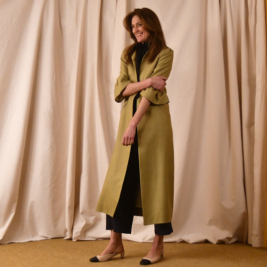 Summer Silk Bell Sleeve Coat - Relaxed View