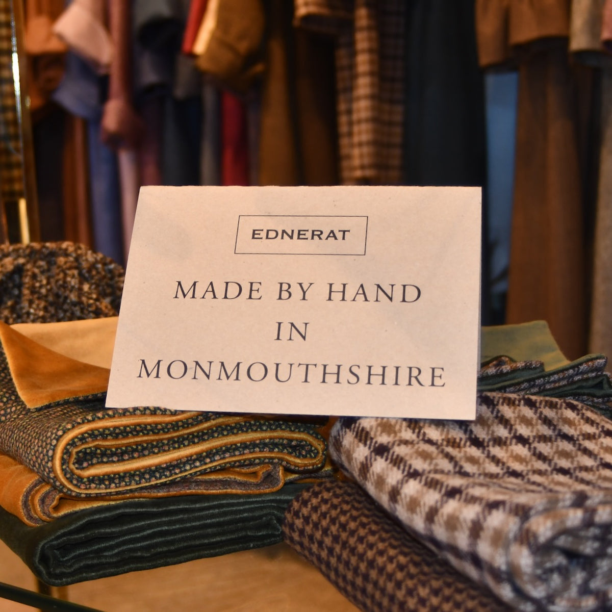 Tweed, Flannel and Velvet Scarves, Handmade in Monmouthshire.