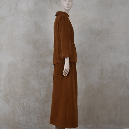 La Blusa Túnica Entallada de Terciopelo