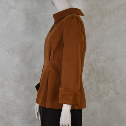 The Tailored Tunic Top in Tan Moleskin
