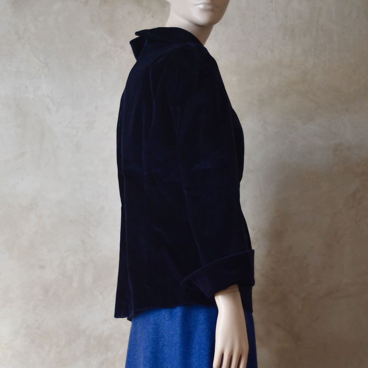 The Tailored Tunic Top Blouse in Velvet