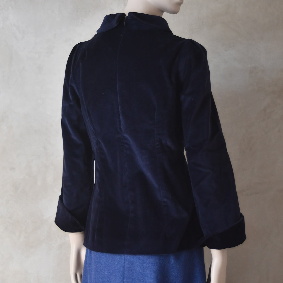 The Tailored Tunic Top Blouse in Velvet