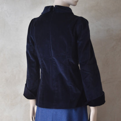 The Tailored Tunic Top Blouse in Velvet