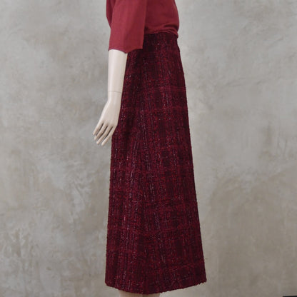 La Falda Evasé Ceñida de Bouclé