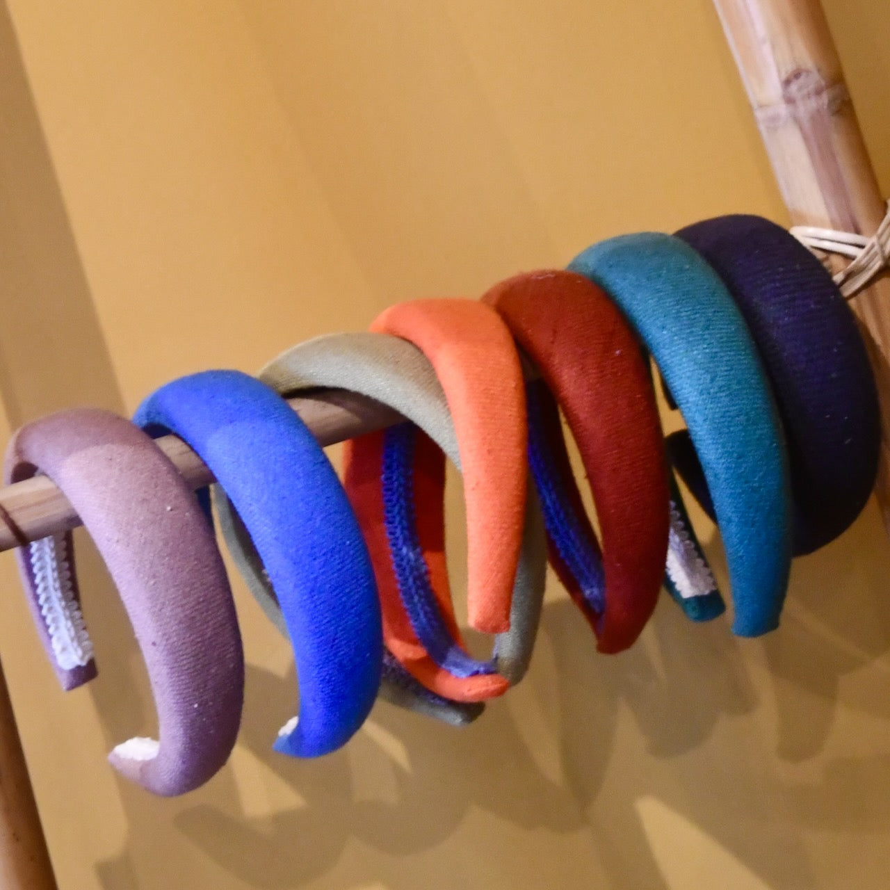Silk Matka Cut offs from EdNerat repurposed into hairbands. Perfect for Christmas presents. Handmade in Somerset.