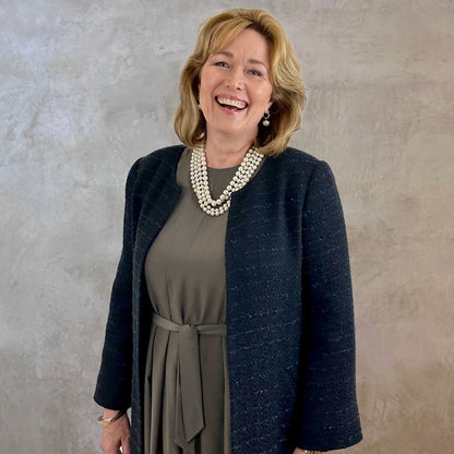 the boyce coat in black metallic boucle image 6