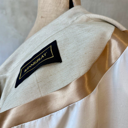 delany coat in cream ottoman stripe image 8