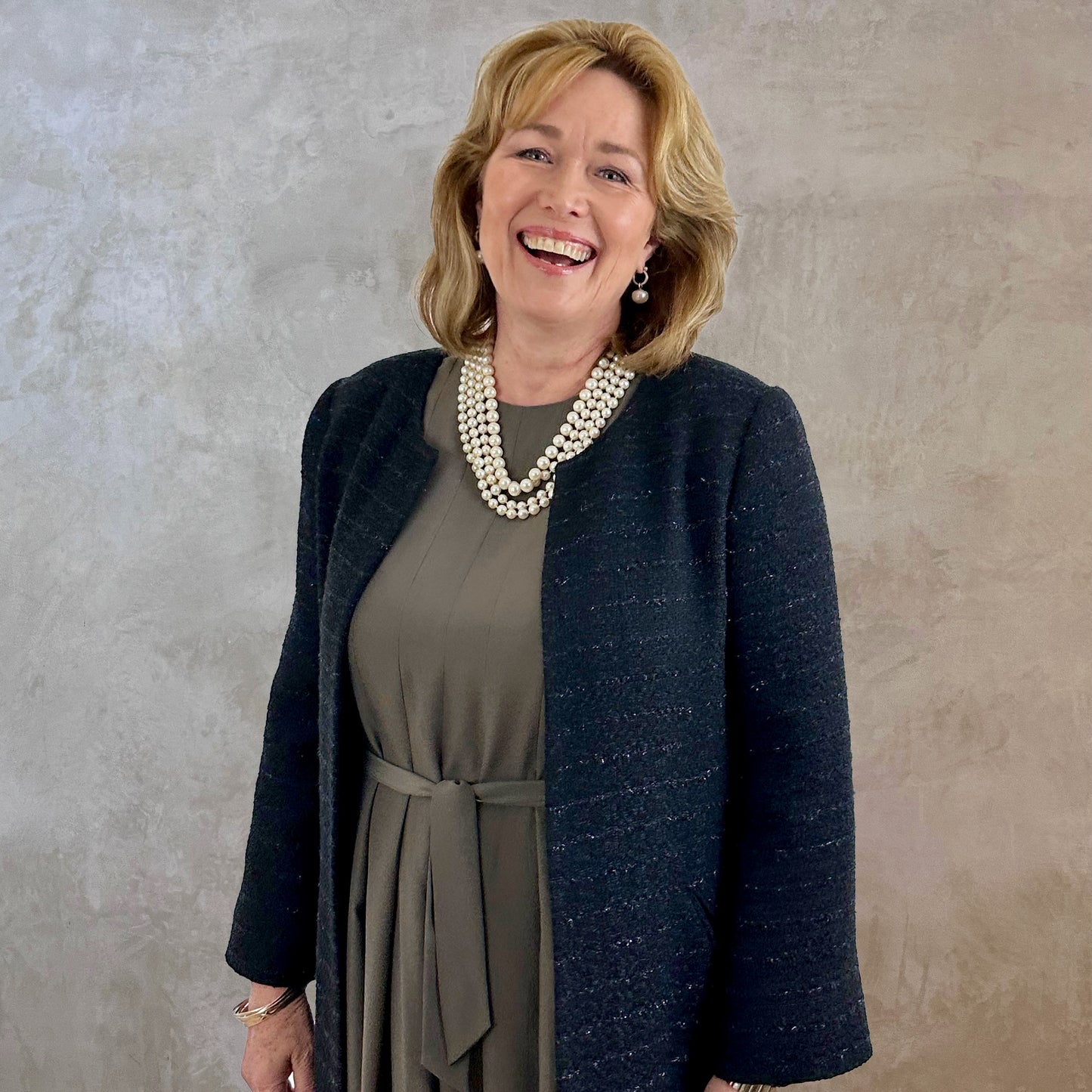 the boyce coat in black metallic boucle image 6