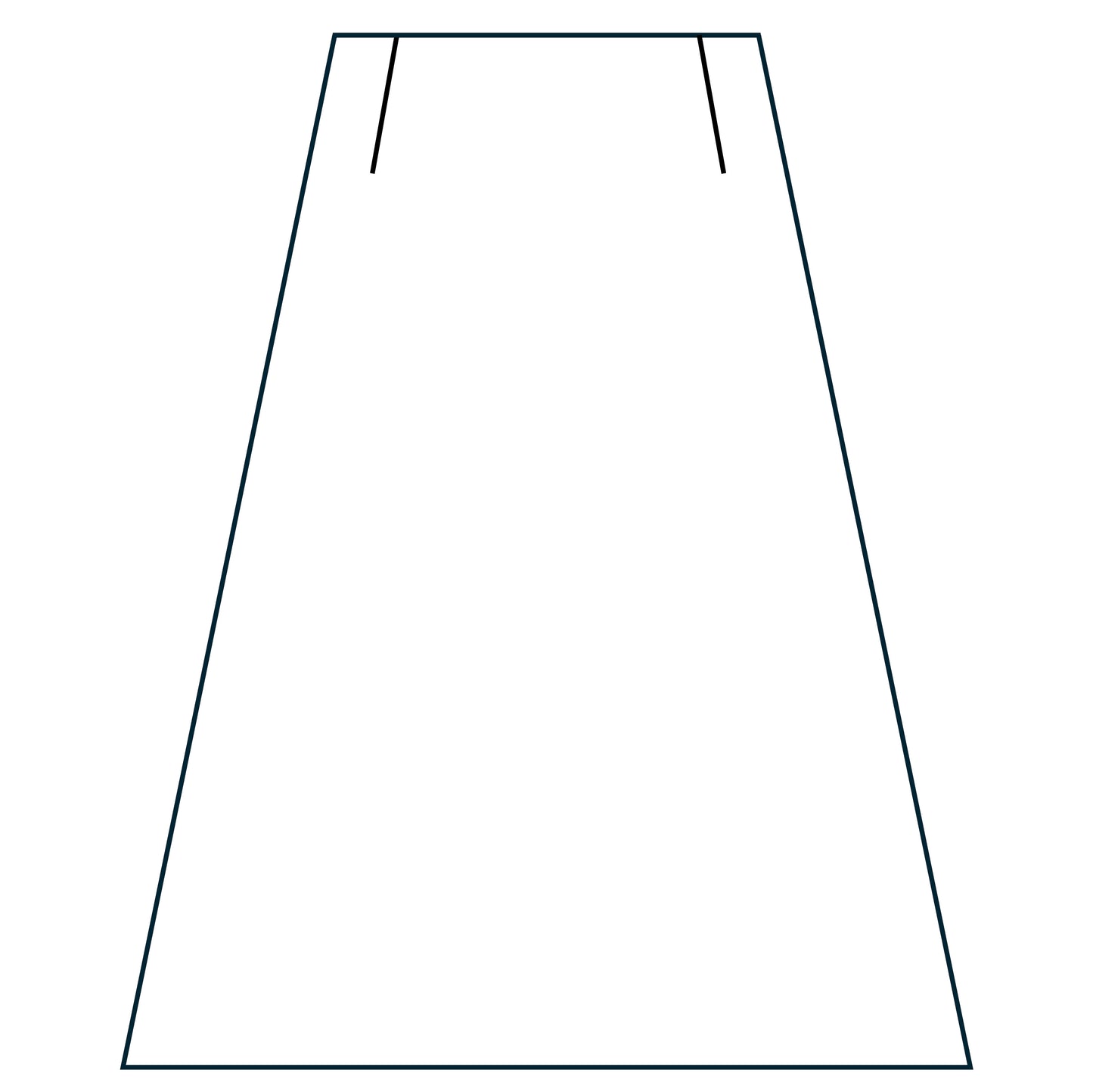 Simple A Line Skirt tyle Diagram