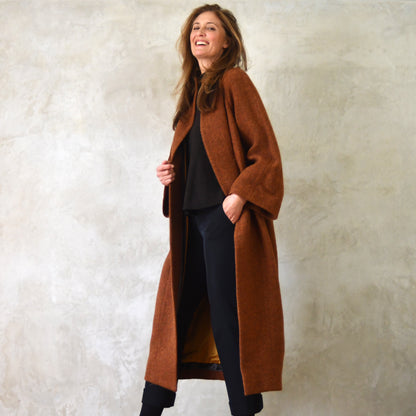 the long frink in russet lovat tweed image 14