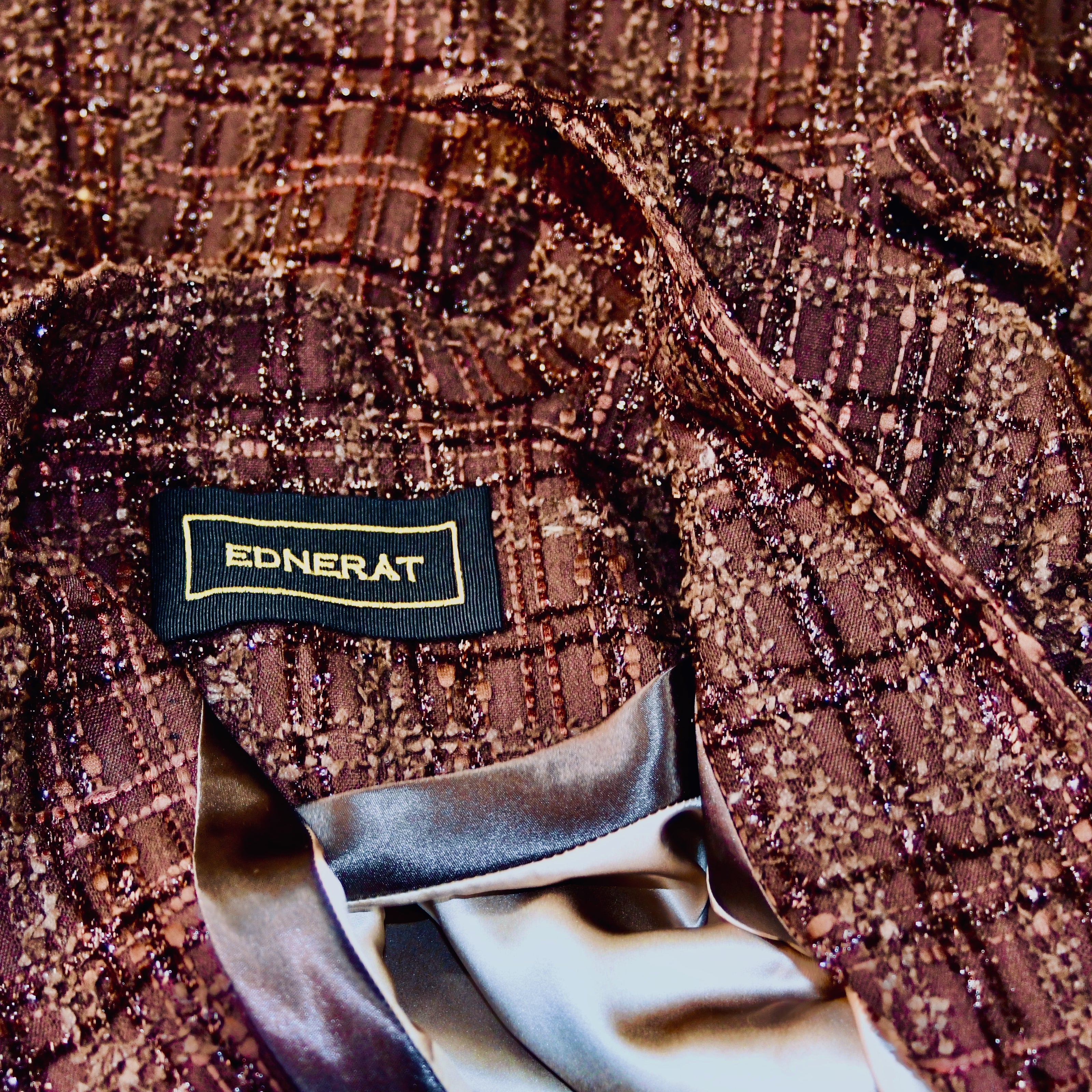 the biffin coat in chocolate brown boucle image 14