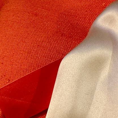 silk matka john coat in saffron orange image 8
