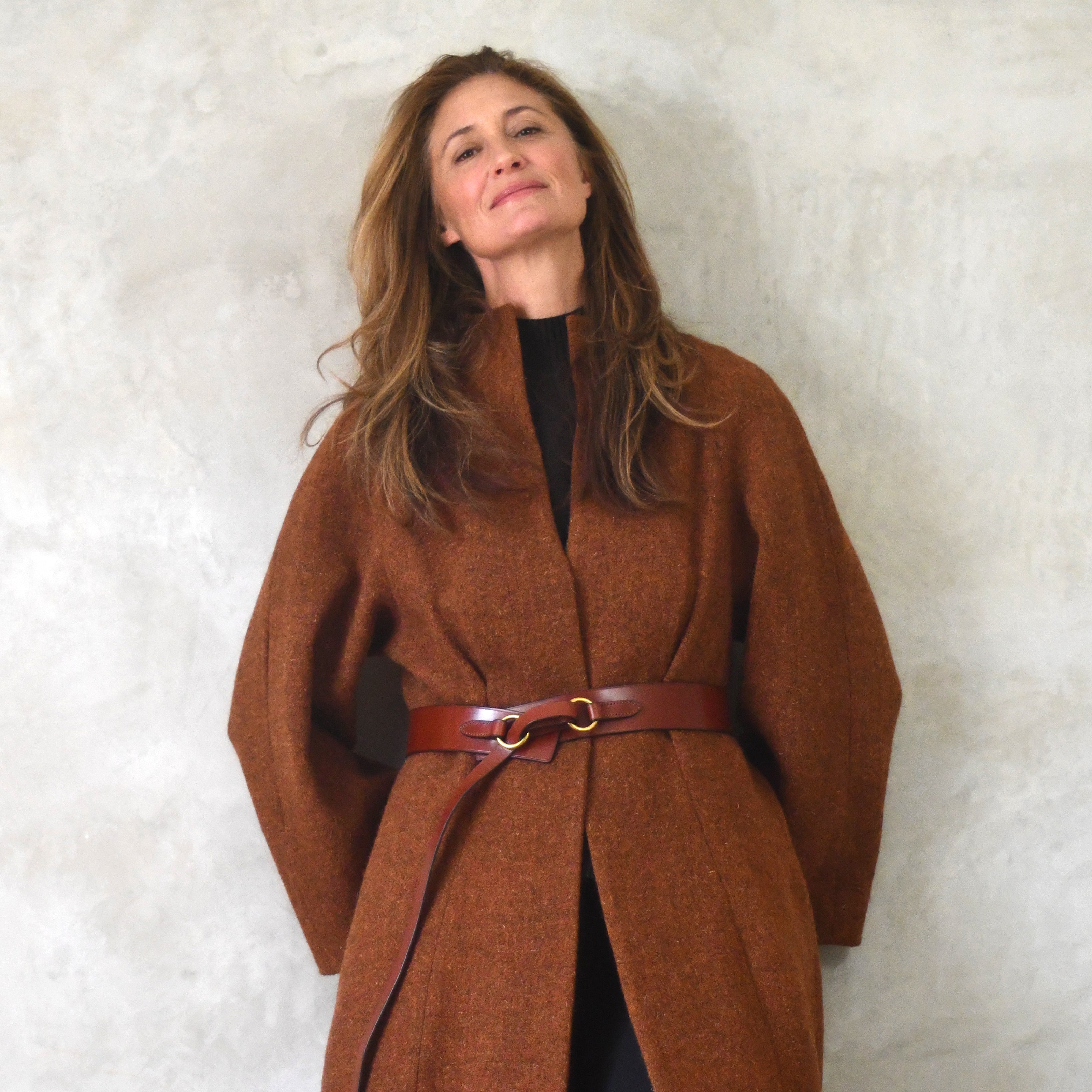 the long frink in russet lovat tweed image 6